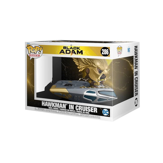Funko Pop! Ride Super Deluxe: Black Adam - Hawkcruser with Hawkman