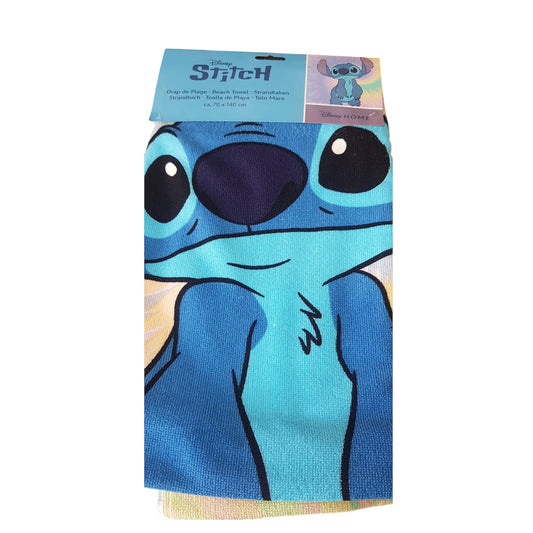 Πετσέτα Θαλάσσης Quick Dry Disney Home Lilo & Stitch 06 70X140 Sky Blue 100% Microfiber