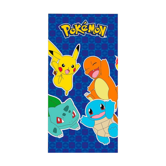 Pokemon Παιδική Πετσέτα Θαλάσσης Microfiber Navy Μπλε 140x70cm