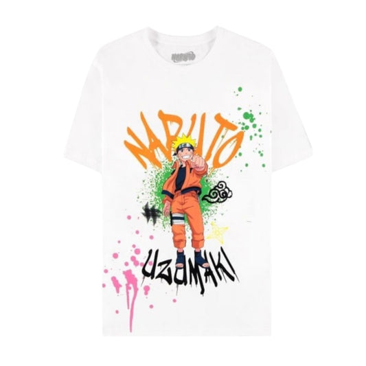 T-shirt Pcmerch Naruto Shippuden Naruto Watercolor - Λευκό