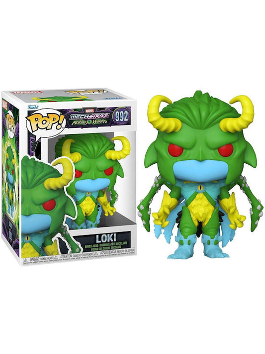 Funko Pop! Marvel: Mech Strike Monster Hunters - Loki #992 Bobble-Head Vinyl Figure